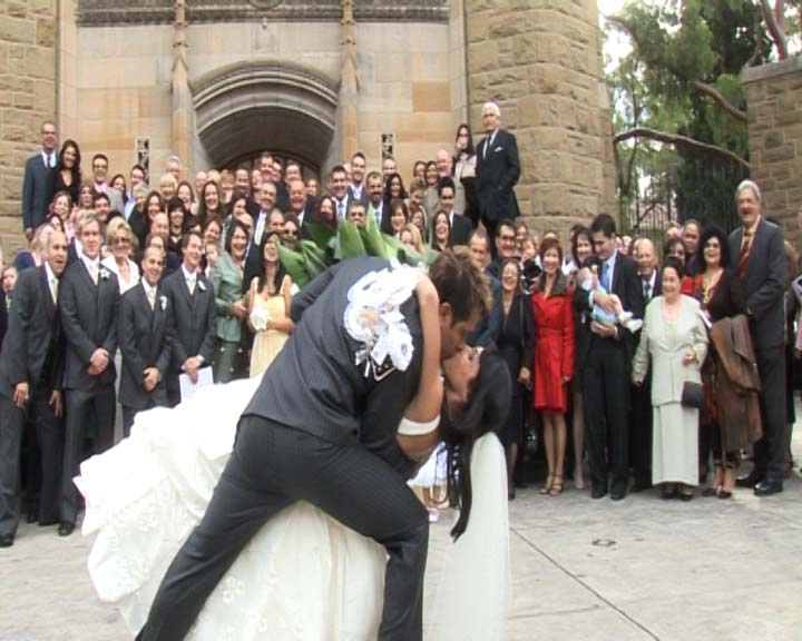 wedding kiss